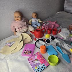Kids girls mixed toy lot baby play