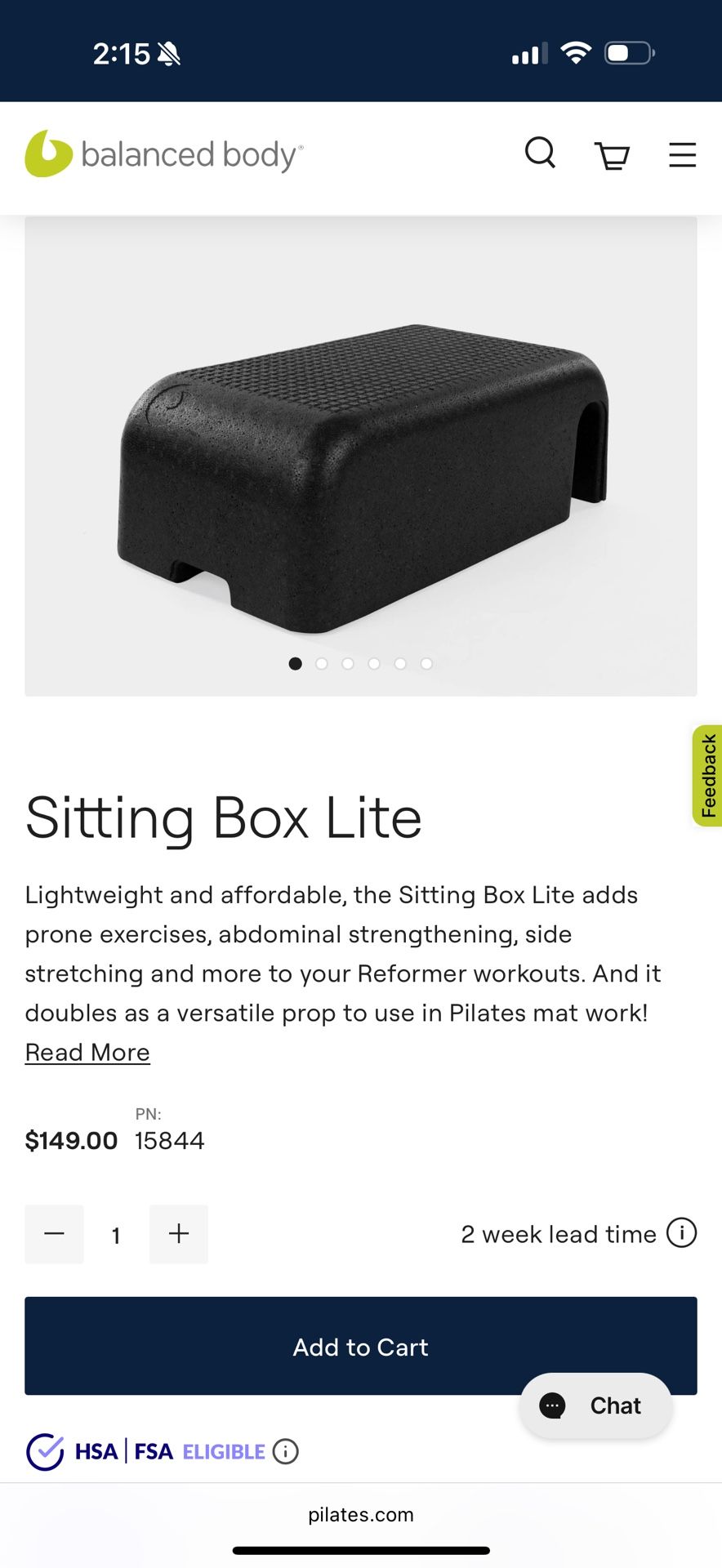 Pilates Box (6 For Sale, Price Is Listed As Each)