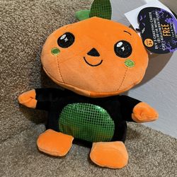 Halloween 8” plush Pumpkin man Scarecrow American Greetings