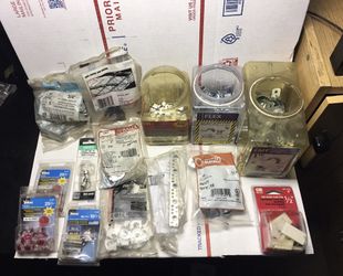 Halex EMT Conduit Straps 3/8 in 1 in  Coax Staples Ideal Butt Connectors RG6 