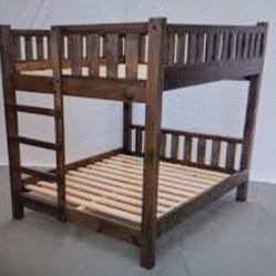 Pine ?? Real Wood Queen Bunk Bed