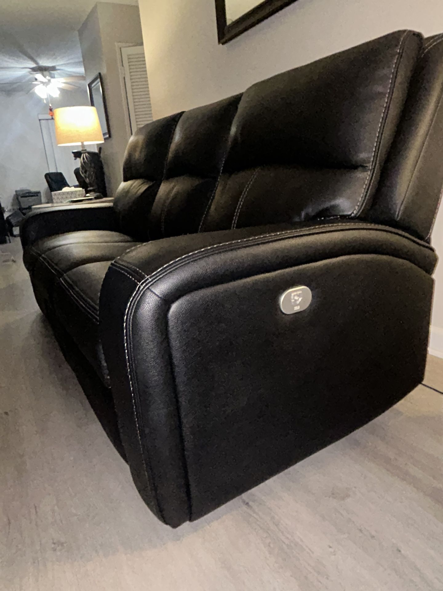 Black Leather Couch