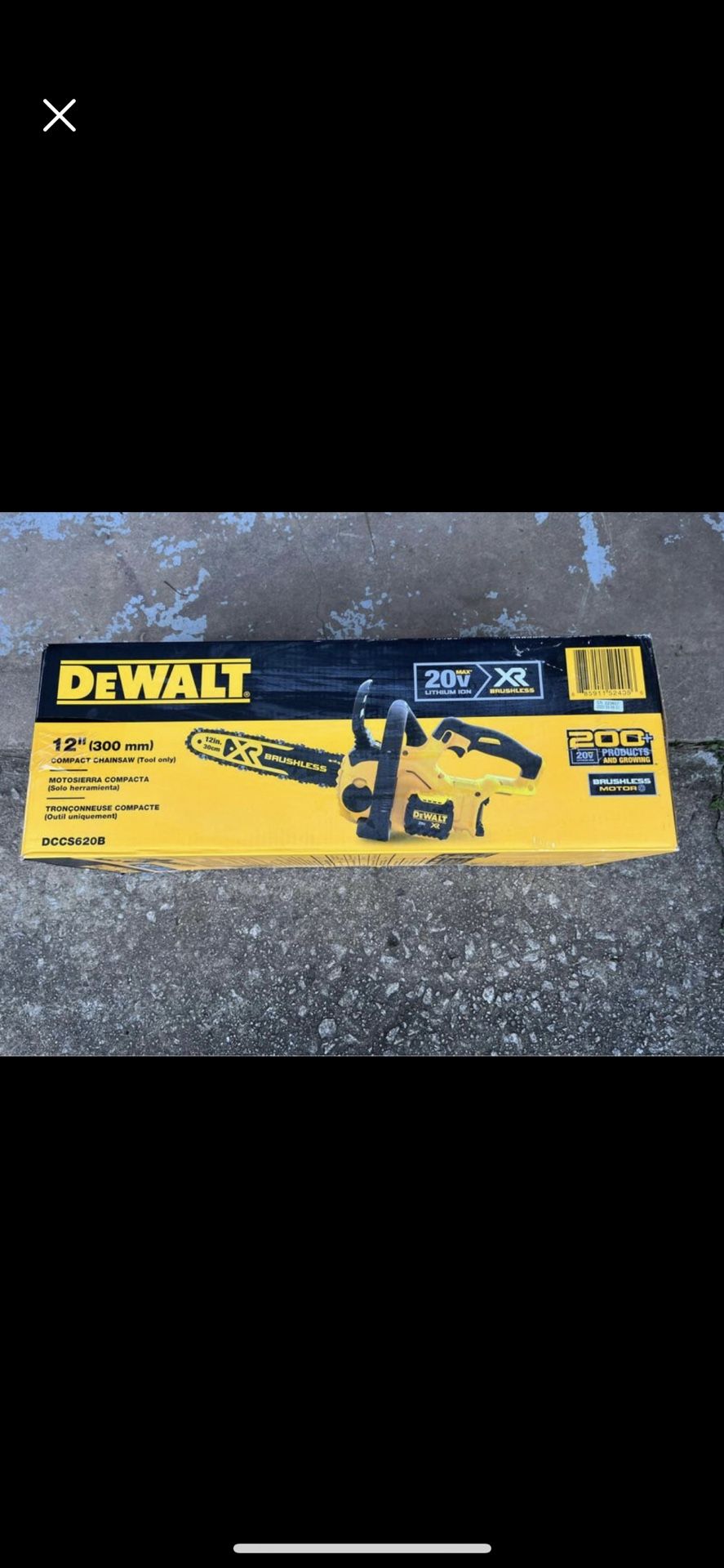 Dewalt chainsaw 20v Brand new