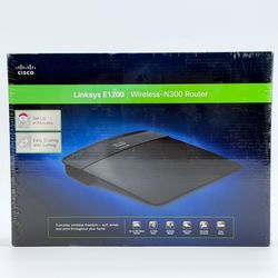 NEW Cisco Linksys E1200 Wireless N300 Wi-Fi Router Sealed