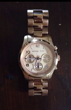 Rose gold Michael kors watch