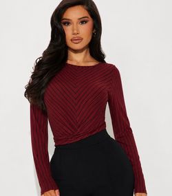 Burgundy blouse (large)