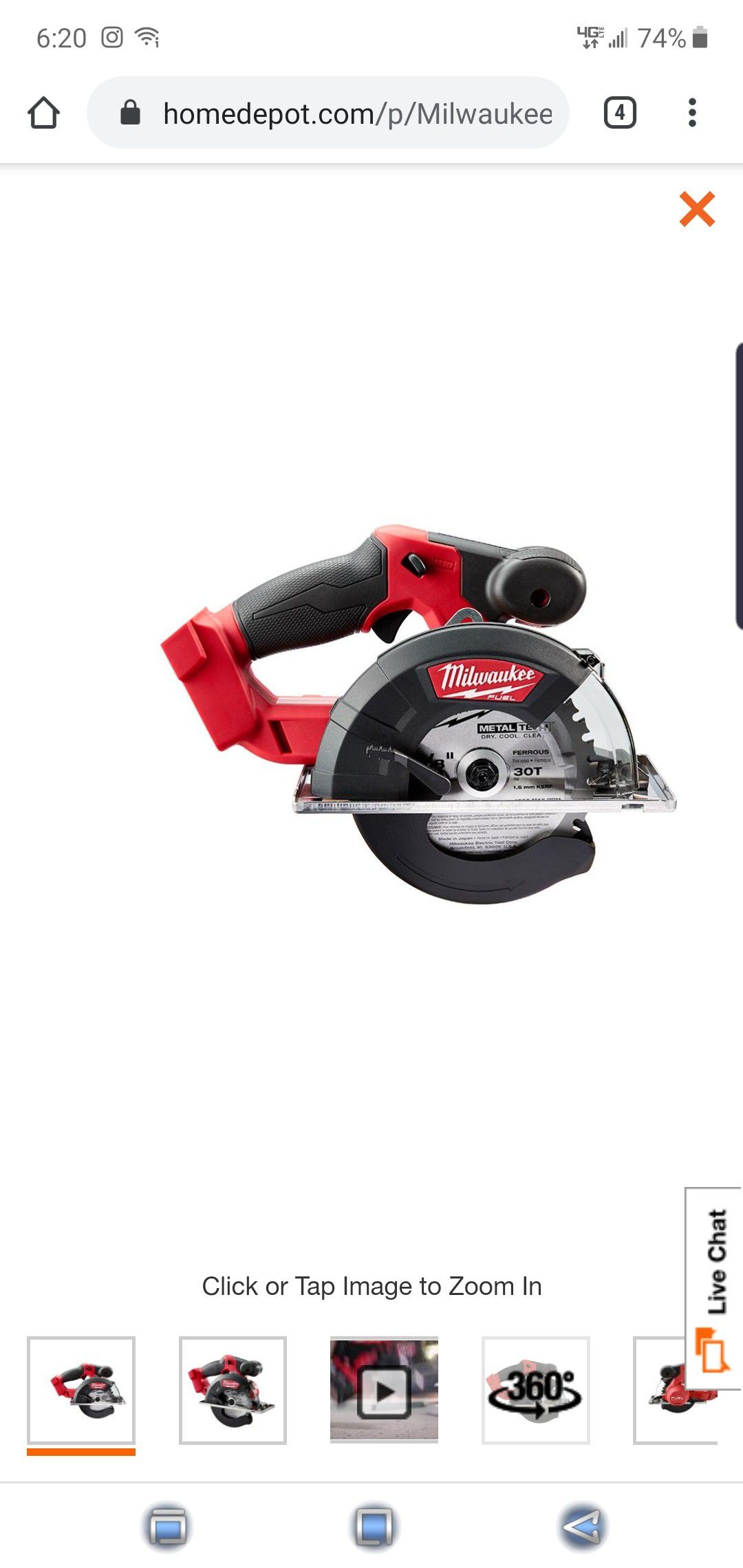 Milwaukee M18 FUEL 18-Volt Lithium-Ion Brushless Cordless Metal Cutting 5-3/8 in. Circular Saw (Tool-Only