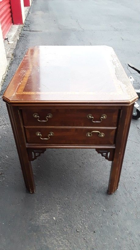 Real Wood End Table