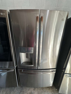 GE French Door Fridge – Stainless, Water & Ice