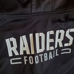 Men's Raiders Size L HOOD3D ZIP JACKET 