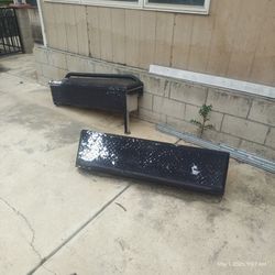 Black truck tool box