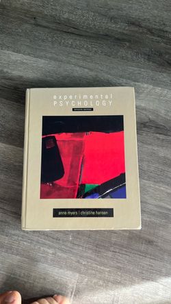 Experimental Psychology 7th Edition Textbook