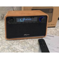 Sangean HD Bluetooth AM/FM-RDS Tabletop Radio, Cherry Cabinet - Mint Condition