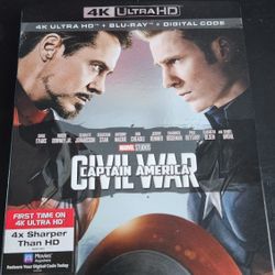 Captain America : Civil War 4k Blu-Ray - Brand New