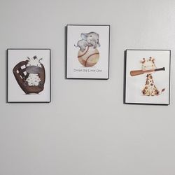 Baby Wall Decor Frames Set Of 3