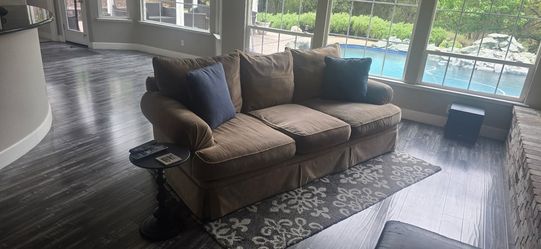 Comfy brown couch