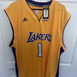Los Angeles Lakers Jersey NBA Basketball NWT New #1 Russell Fast Shipping XXL