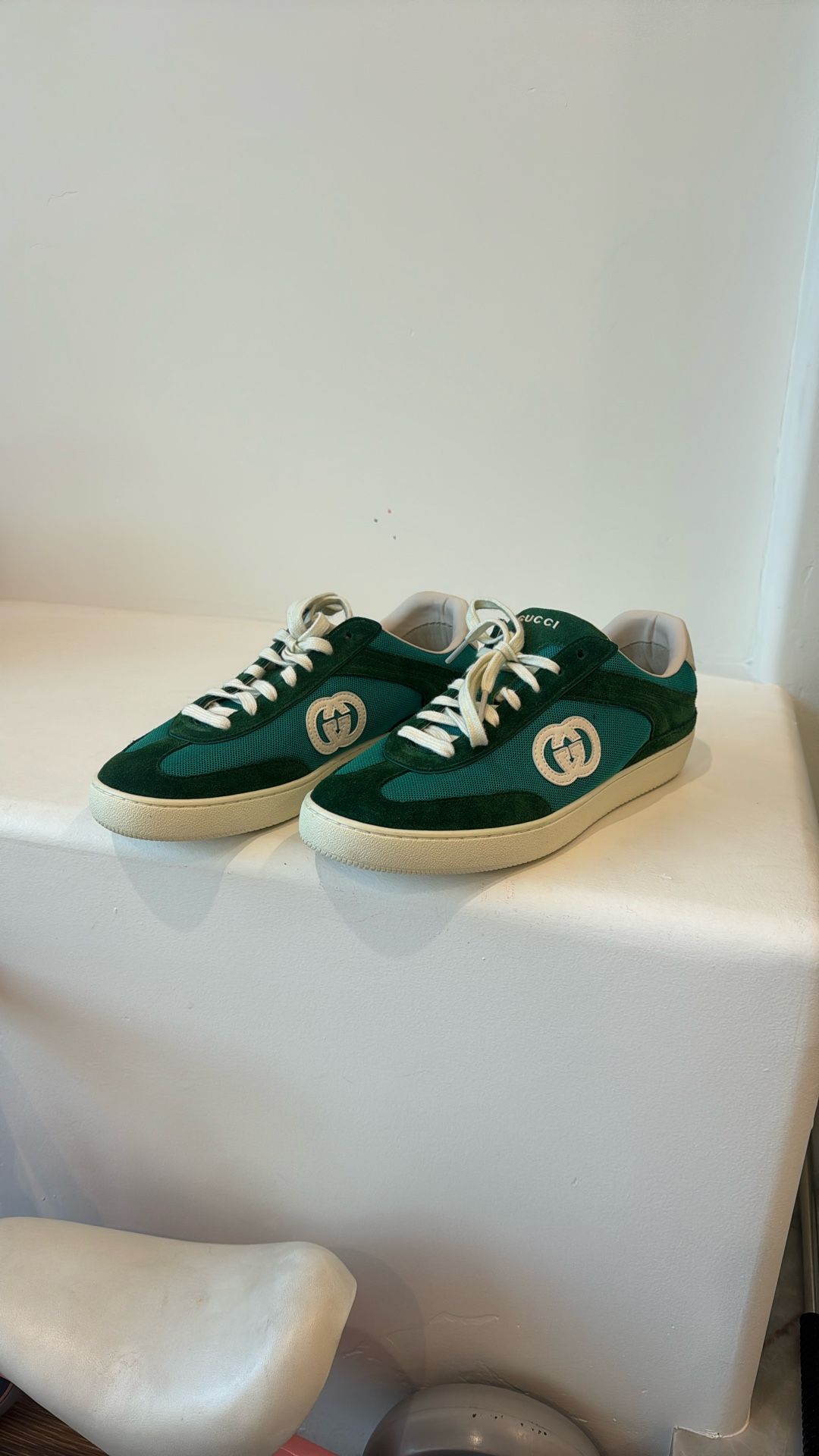 Gucci G75 Canvas & Suede Sneakers - Men’s Size 8 (Brand New)