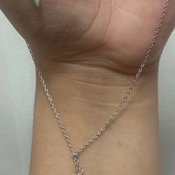 FOSSIL “You are my sunshine” Silver 925 stamped necklace 