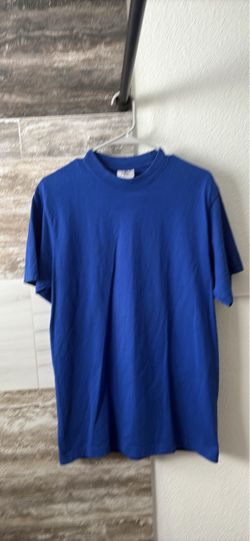 Plain Blue Crew Neck T-Shirt