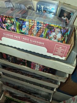 Huge 8200 qty sports card collection inserts patch signed numbered refractors