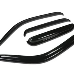 99-07 Chevy Silverado GMC Sierra Tape-On Wind Deflectors Window Visors Chevy