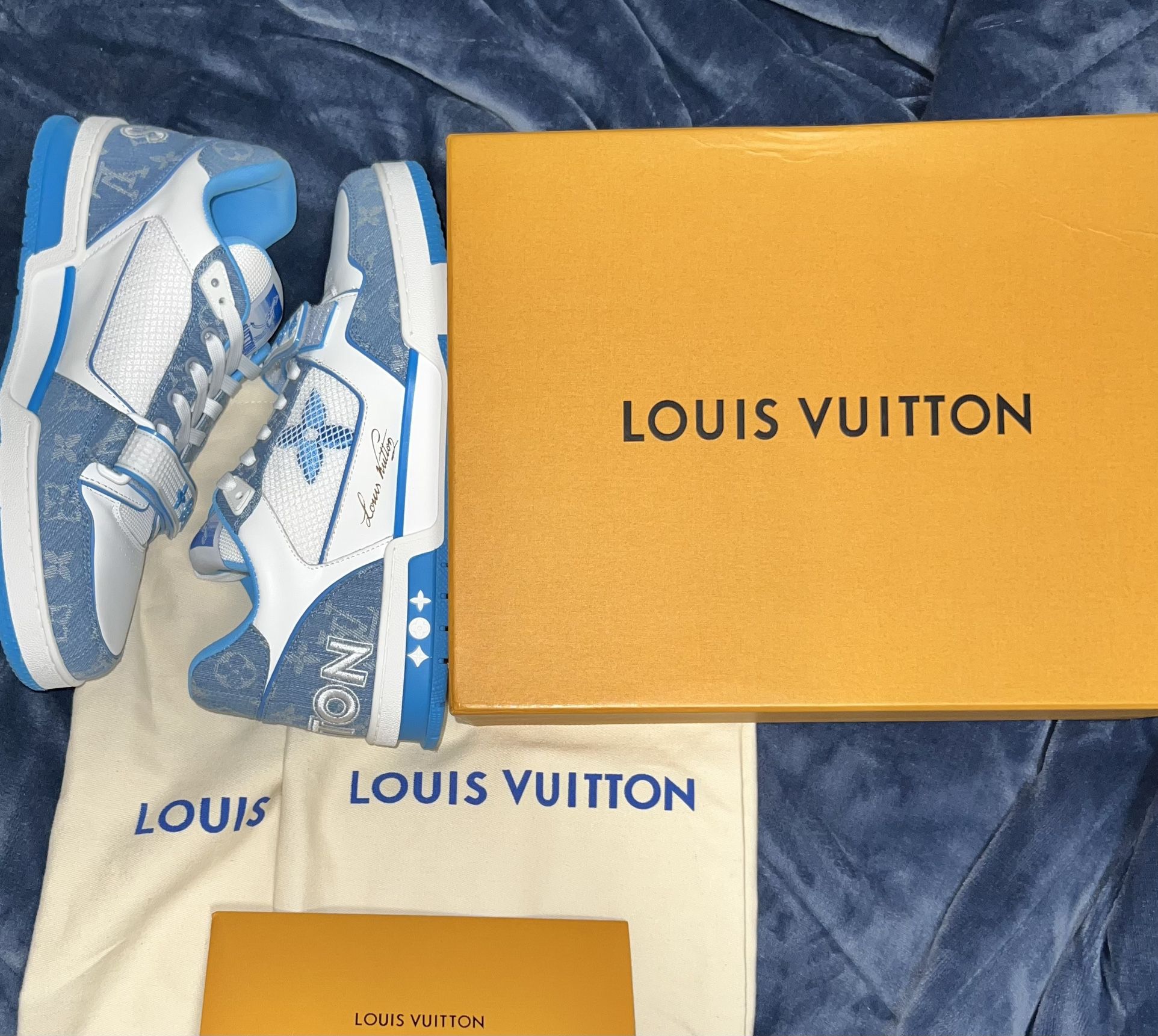 Louis Vuitton Denim Trainer Size 12 for Sale in Greenwich, CT - OfferUp