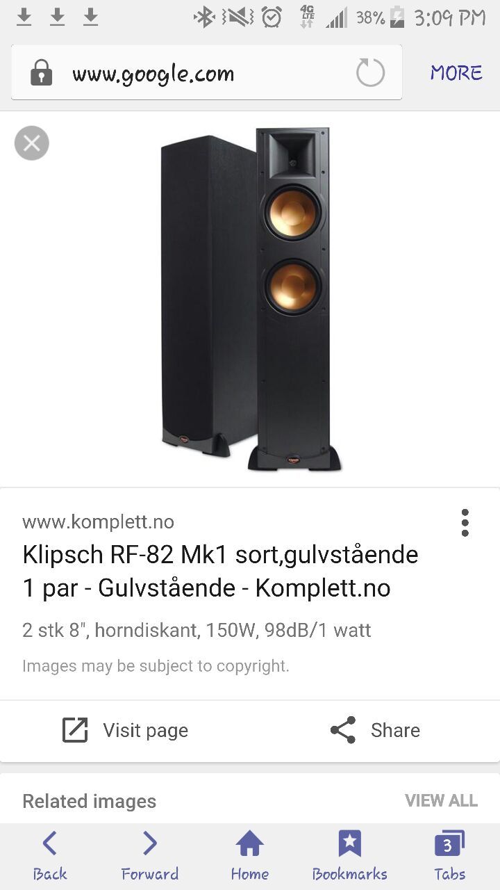 Klipsch tower speakers