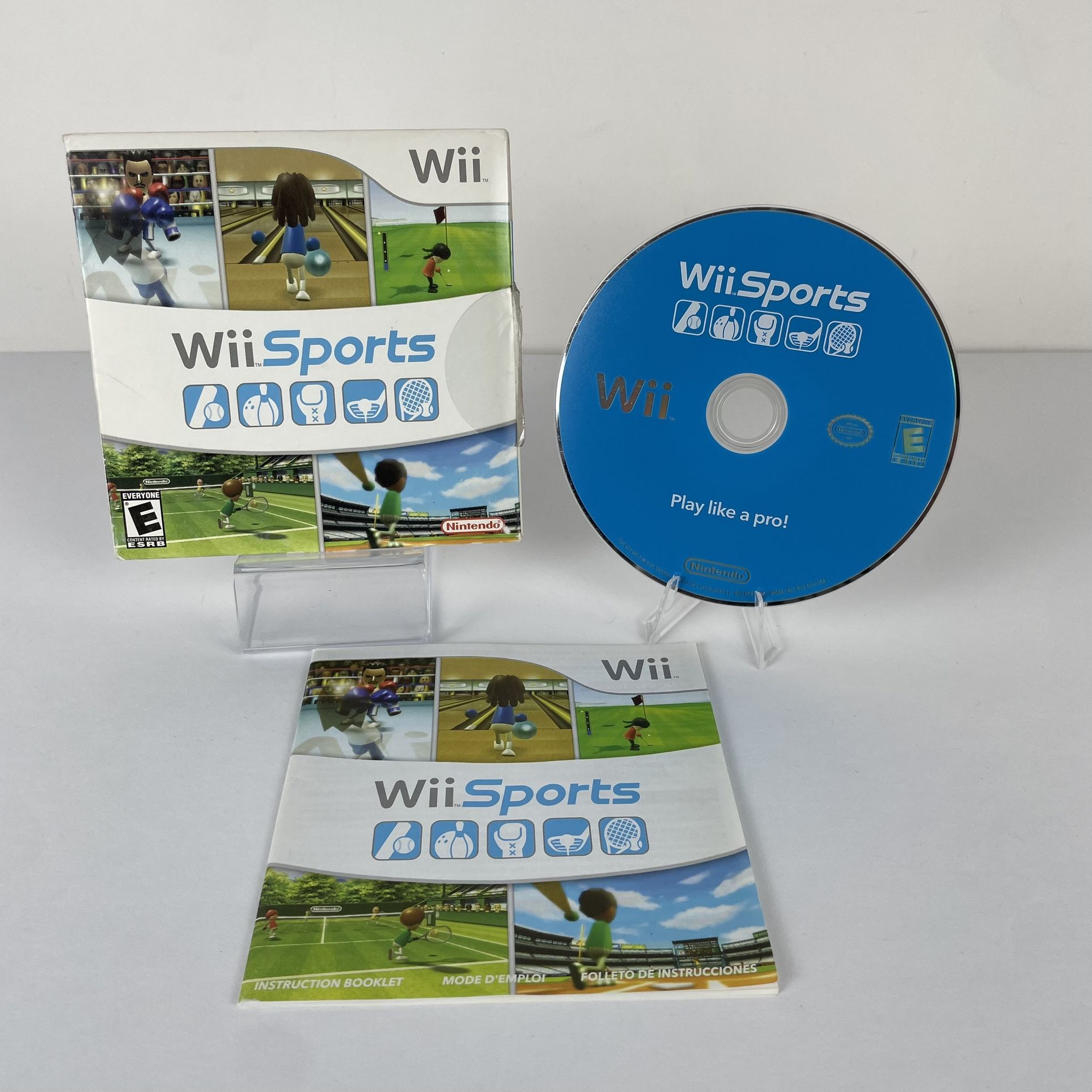 Wii Sports (Nintendo Wii, 2007) Complete With Manual & Paper Sleeve Tested