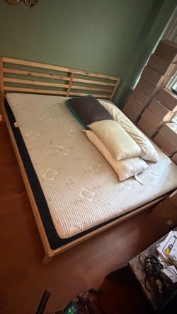 King Mattress with Wooden Frame