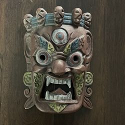 Mahakala Wooden Mask