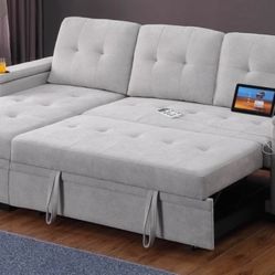 Brand New Light Grey Sectional Couch 