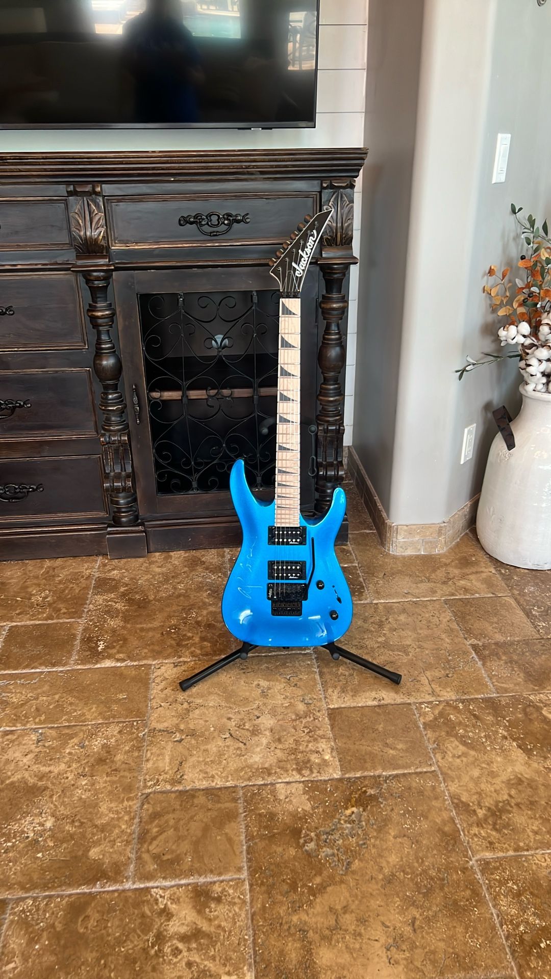 Jackson Guitar Autographed by Alice Cooper