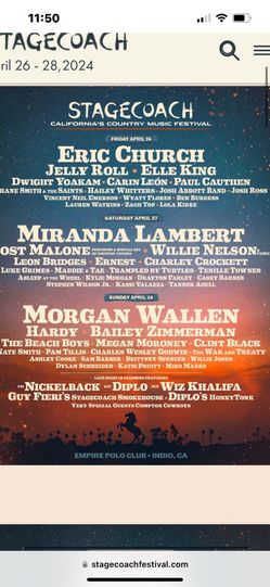 Need One GA For Stagecoach