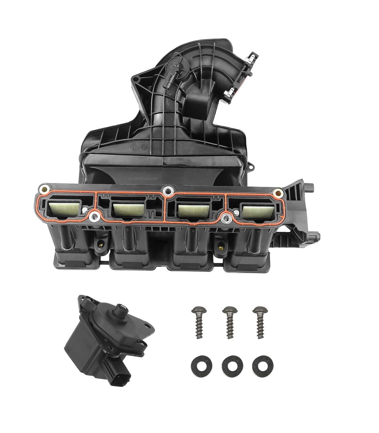 Engine Intake Manifold w/Flow Control Valve Compatible with 2007-2017 J'eep Patriot Compass 2007-2009 Chrys-ler Sebring 2007-2011 D-odge Caliber Aveng