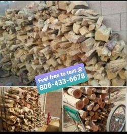 Seasoned and split firewood