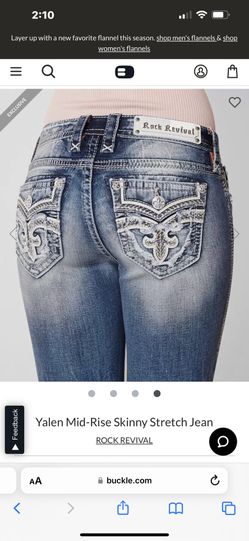 Rock Revival Yalen  Mid Rise Skinny