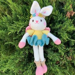 Crochet bunny rabbit doll