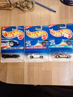 1995, 1996 Hot Wheels Lot of 3 Carded Die-Cast Cars