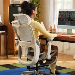 Hbada P2 Ultra Ergonomic Office Chair, Office Chair with 5D Lumbar Support, Mesh Ergonomic Chair with 6D Arms & 4D Headrest, 140° Stepless Tilt Functi