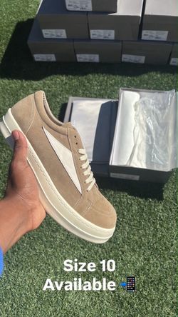 Rick Owens Suede Tan Rick Vans