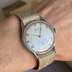 Vintage Tissot Antimagnetique Cal.27 Watch 36mm Works Good and Kips Good Time 