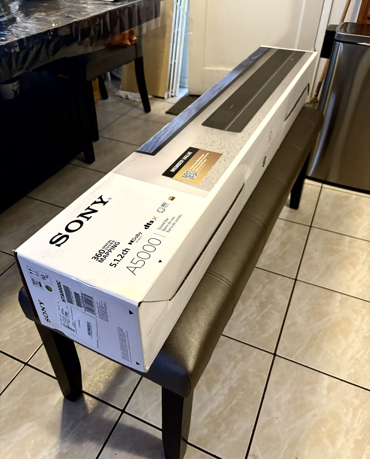 Sony (HT-A5000) Home Theatre Premium Subwoofer Integrated Soundbar System (NEW) β’ 360 Spatial Sound, 8K, Dolby Atmos, Bluetooth