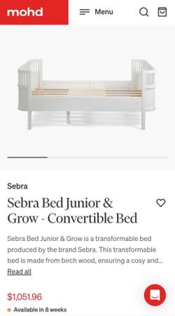 Sebra convertible bed.