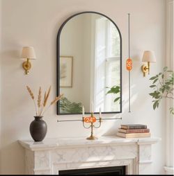 Arched Straight Bathroom Mirror Wall Mirror - an Ideal Choice for Bathroom Entrances and Bedrooms with True Reflection and No Deformation