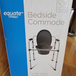 New In Box Equate Steel Foldable 3 in 1 Bedside Toilet Commode Black for Sale in Whittier CA OfferUp
