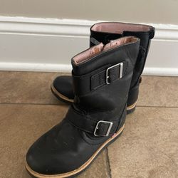 Girl Black Boot Sz 10.5