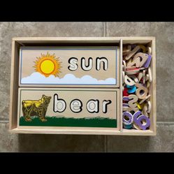 Wooden Spelling Puzzle