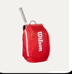 WILSON Super Tour Red  Tennis/Sports/laptop/GYM/travel  Backpack , 2 Racquets
