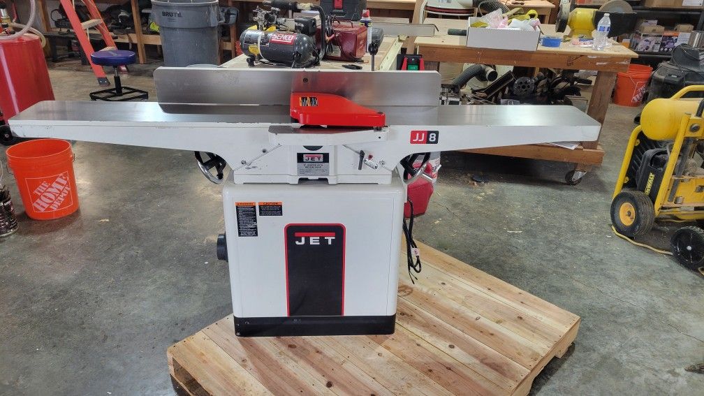 8" Jointer JET with Helical Head.